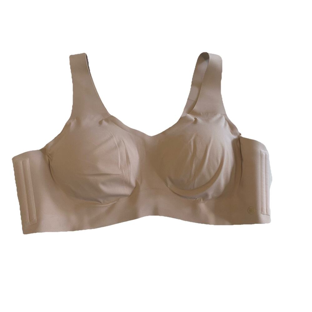 Honeylove Size 2xl Tan SoftForm Wireless Bra V-Neck nude beige
